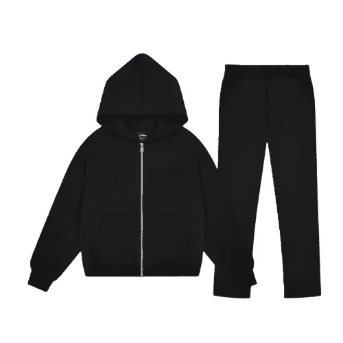 Black-Carsicko-Core-Zip-Up-Tracksuit Black Carsicko Core Zip-Up Tracksuit - Image 1