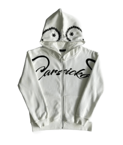 Carsicko Love Spread Full Zip Hoodie White
